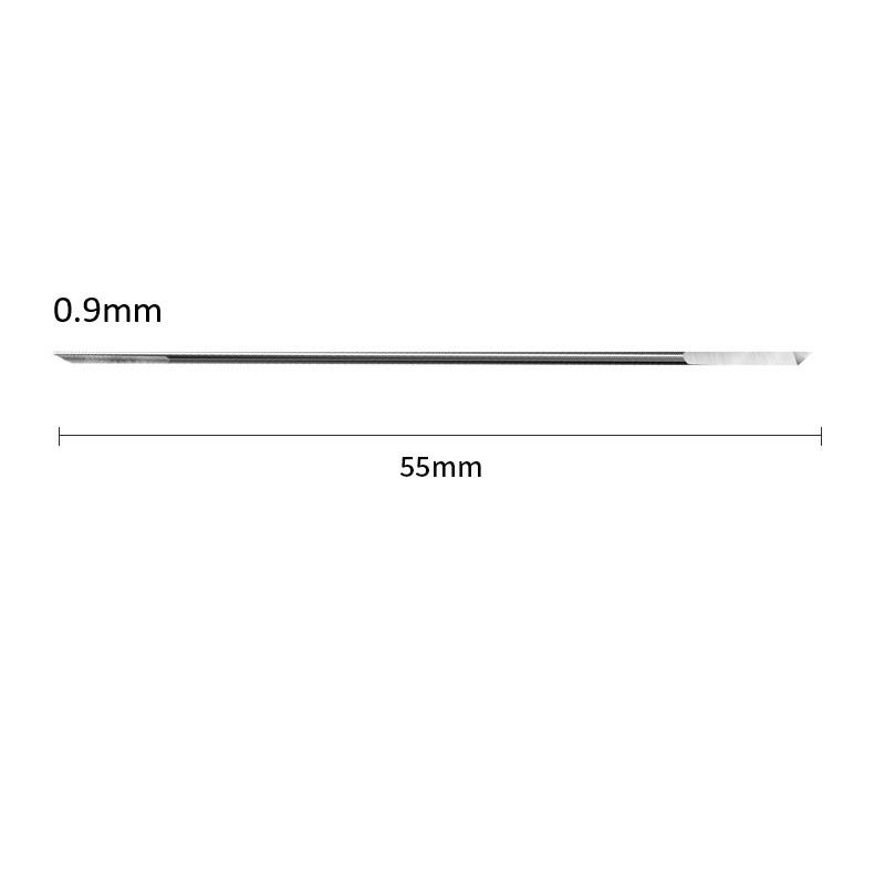 Jewelry Craft Drill Needle Set 5-Piece 0.8-1.2mm High-Strength Steel 55mm Long for Pearl Bead and Bracelet Work