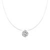Collana con Ciondolo in Moissanite Certificato D VVS1 0.5-5CT per Donna Argento 925 Trasparente Catena Filo da Pesca Gioielli da Festa