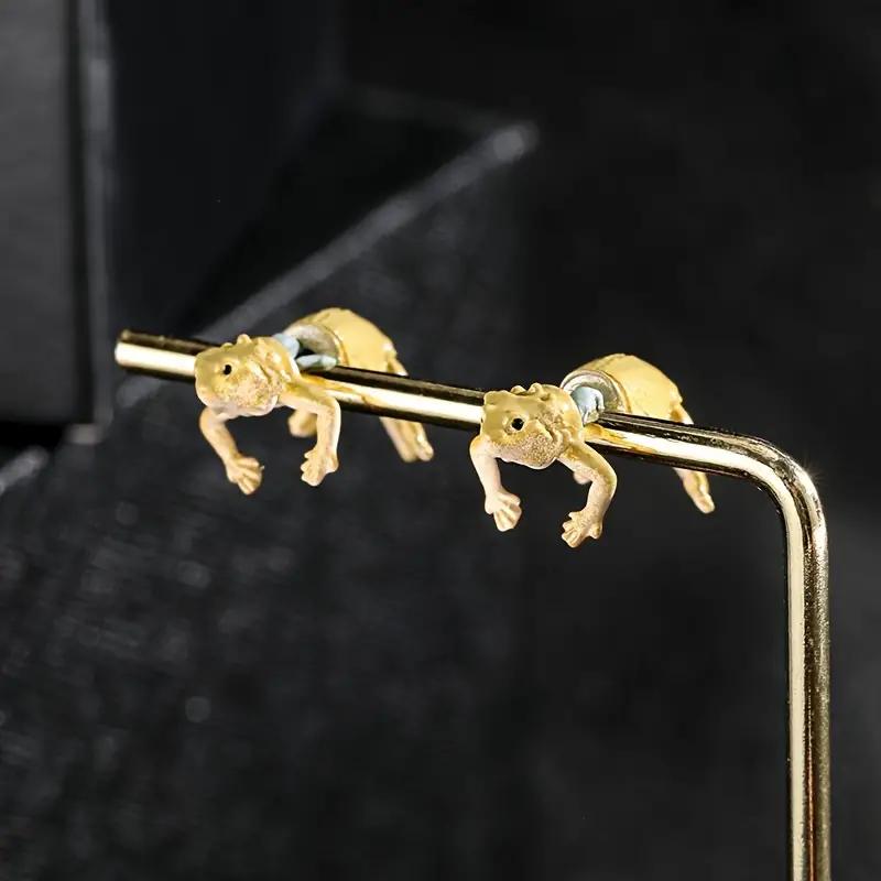 1szt. Kreatywna moda zwierzęca jaszczurka stadniny kolczyki-świąteczne kolczyki dla mężczyzn biżuteria akcesoria