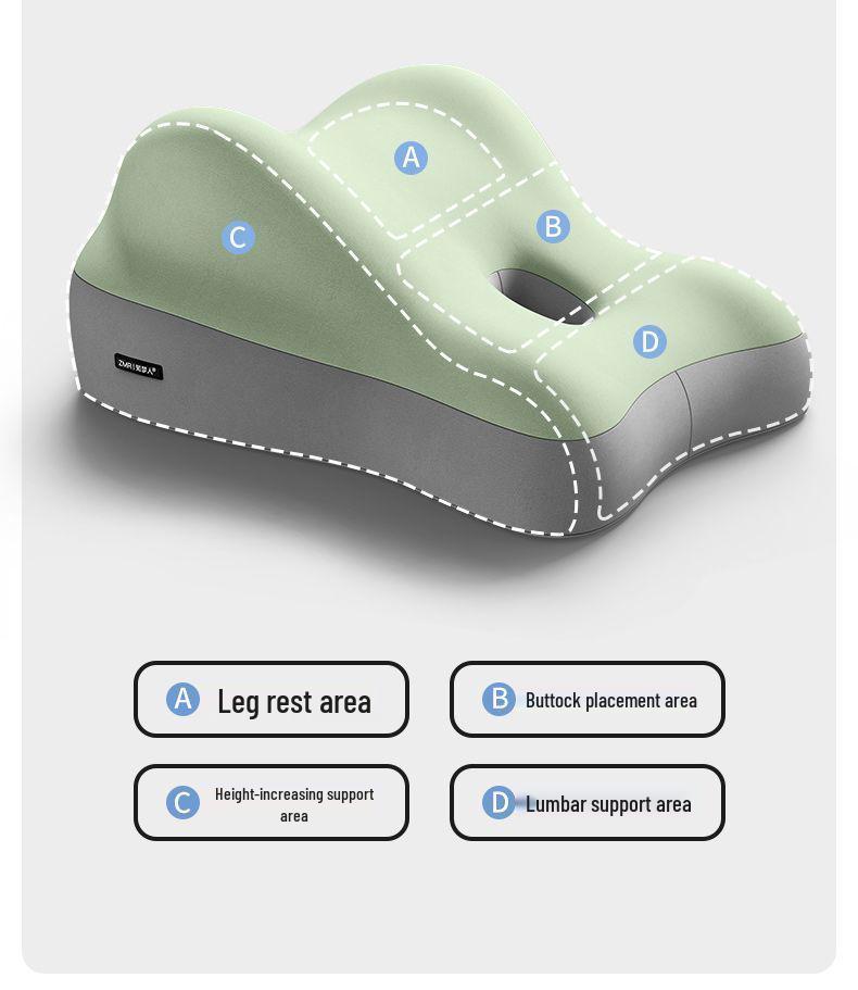 Multifunctional Bedside Pillow: Adjustable Face-Down Cushion & Backrest