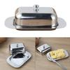 Multipurpose Stainless Steel Cheese And Butter Storage Container Square Design Kitchenwares For Freshness Snacks Baking