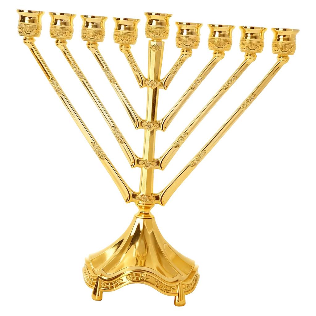 9 Branch Hanukkah Menorah Accessory Multifunctional Durability Candle Stand
