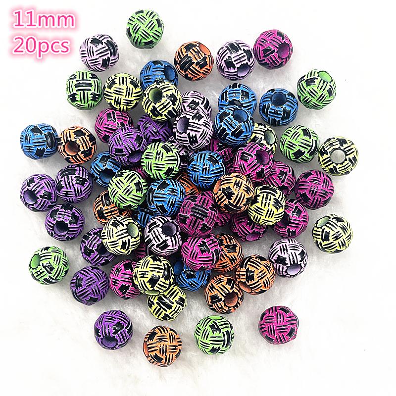 10-20Pcs Sport Rugby Tennis Basketball Football Volleyball Beads Spacer Acrylic Beads For Jewelry Making DIY Bracelet Necklace