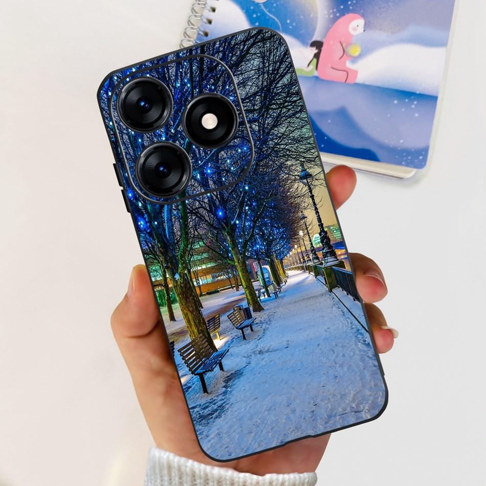 Phone Case For Tecno Spark 10 10C 2023 Fashion Flower Cat Butterfly Soft Silicone TPU Cases For Tecno Spark10 Spark10c KI5q KI5k