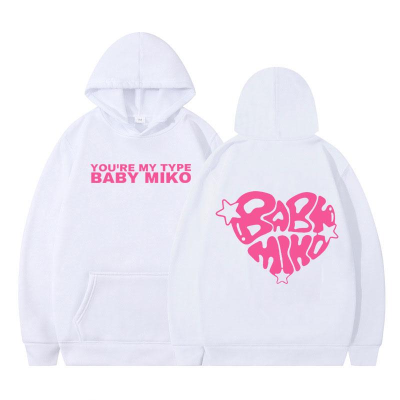 Young Miko Baby Miko Merch Hoodie Men Women Long-sleeved Hip-hop Pullover Loose Casual Aesthetic Trendy Sweatshirt Fan Gifts Top