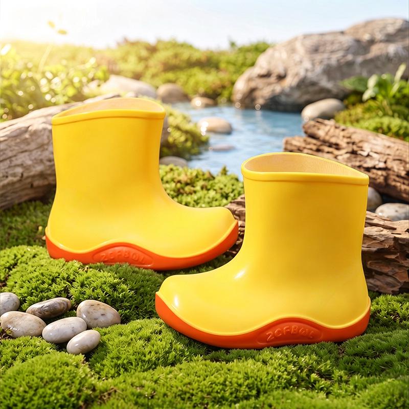 Children's Cartoon Rain Boots - Cute & Waterproof for Boys, Girls, Toddlers, and Infants