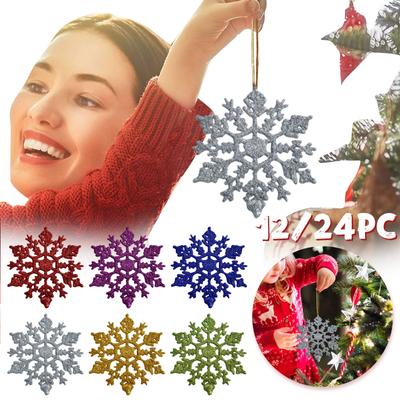 Christmas Tree Ornaments Christmas Simulation Snowflake Xmas Ornament