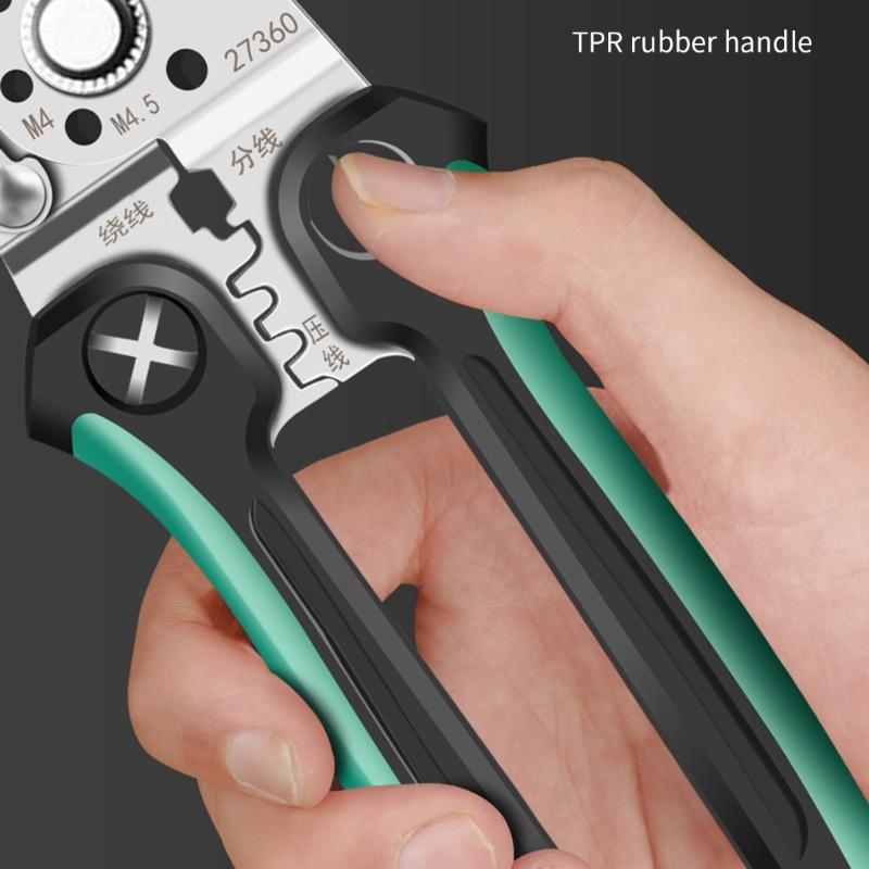 Professional Multifunctional Steel Wire Stripper Pliers Cutter Wire Crimper For Electrical Work And Home Repair
