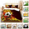 Lenjerie de pat Decor pentru pat Husă de pilota 3D Festival de fotbal Cadou Set cuverturi de pat Confortabil din microfibră lavabilă