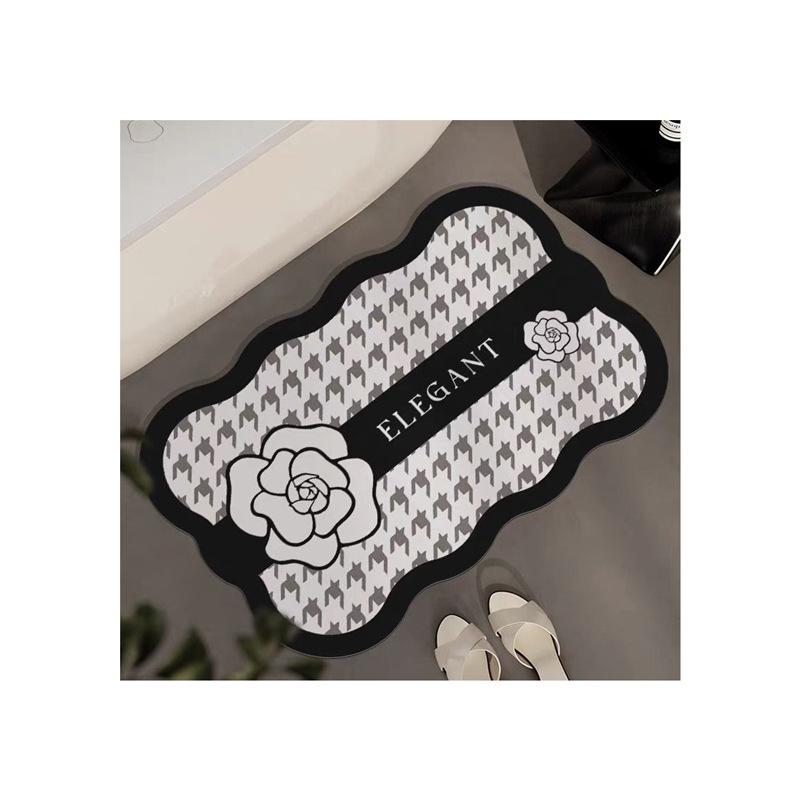 Xiaoxiangfeng Bathroom Diatom Mud Floor Mat Bathroom Door Water Absorption Anti-slip Mat Household Wear-resistant Quick-drying Door Mat