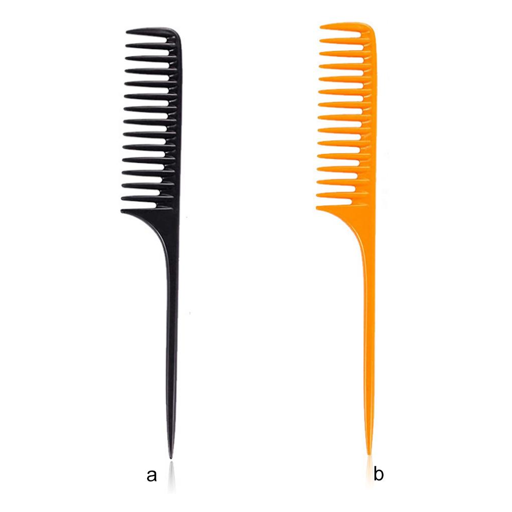 Pack of 1 Wide Tooth Tail Combs Thickening Solid Heat-resisting Durable Electrostatic Prevention Teasing Comb for Trim Your Hair