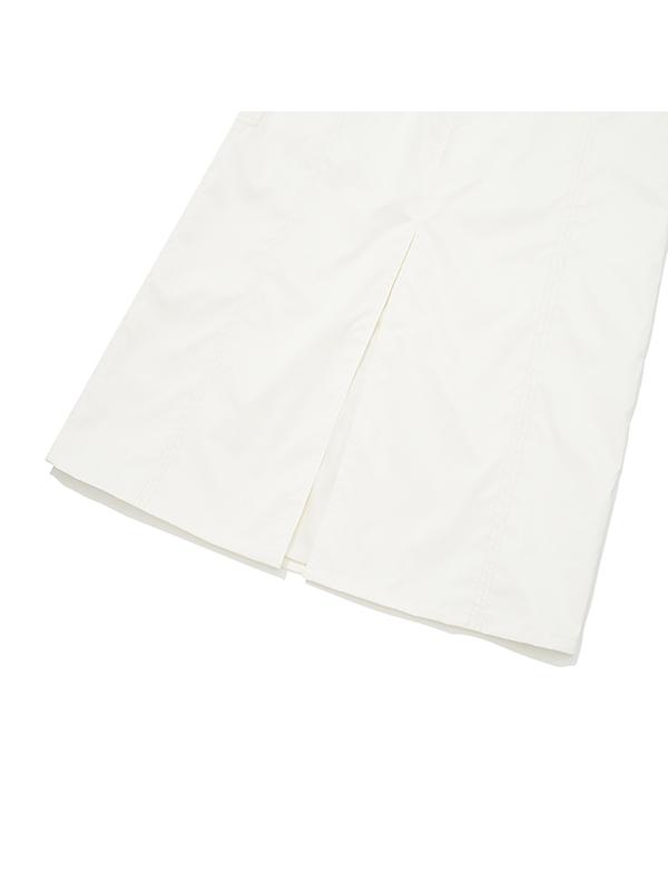 Kirsh Collection Soft Velvet Woven Long Skirt [White]