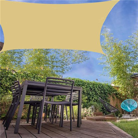 Waterproof Sun Shelter Sunshade Protection Shade Sail Awning Camping Shade Cloth Large For Outdoor Canopy Garden Easy To Use
