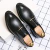 Men's Shoes Spring British Business Small Leather Shoes Men's Casual Nightclub Hairstylist Wedding Leather Shoes Trend Single Shoes