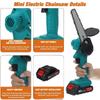 88VF 6 Inch Mini Electric Saw Chainsaw Garden Tree Logging Saw Woodworking Tools Wood Cutters for Makiita 18V Battery