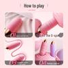 ROSELEX Silent Double Shock Vibrator - Insertable Adult Sex Toy & Masturbator