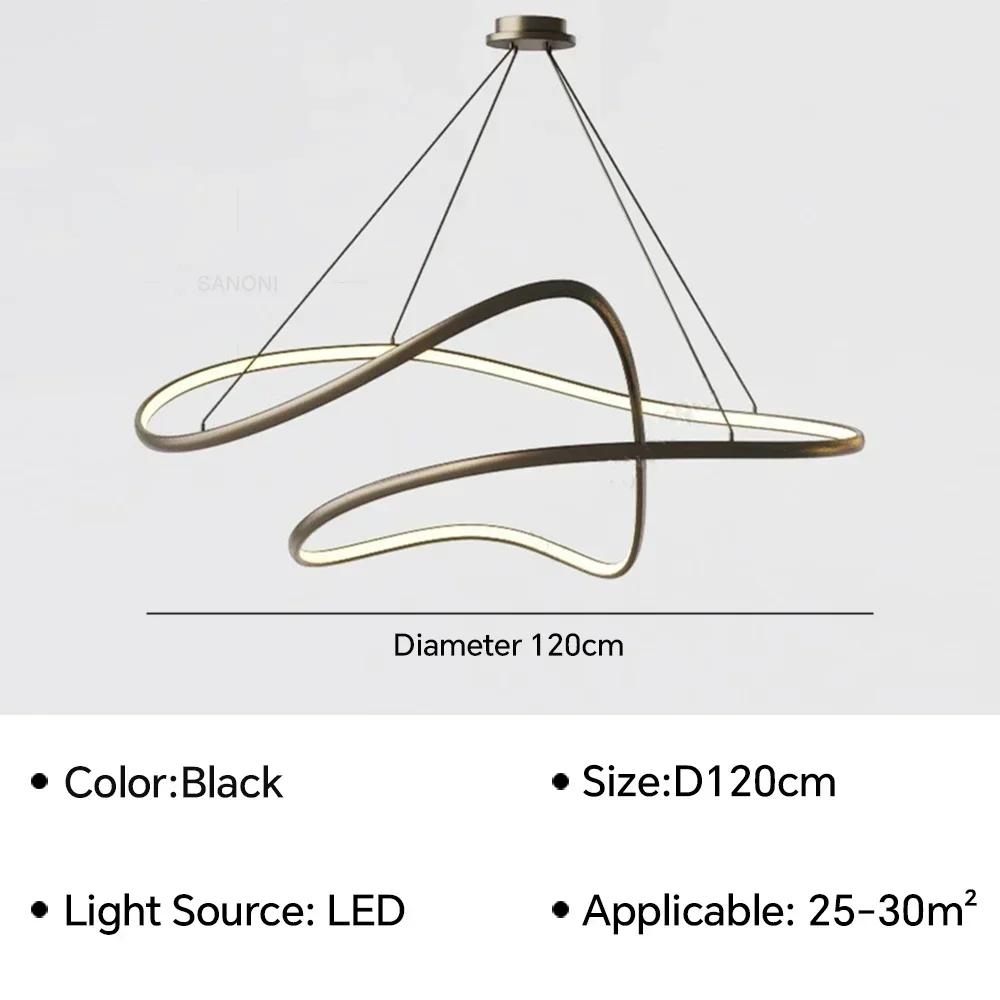 Modern Pendant Lamp LED Hanging Chandelier for Living Dining Room Bedroom Kitchen Island Home Decor Indoor Light Fixture Lustre