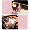 Clear Acrylic Makeup Cotton Storage Box with Dust Resistant Lid Organizer for Cotton Pads Swabs and Small Cosmetics