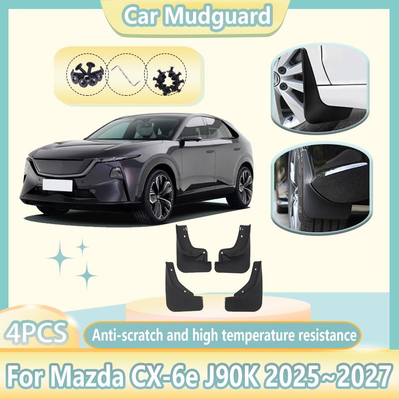 Per Mazda CX-6e Accessori J90K 2025 2026 2027 Paraspruzzi per Auto Parafanghi Anti-schizzo Protezione Paraspruzzi Parafango Strumenti Auto Accessori