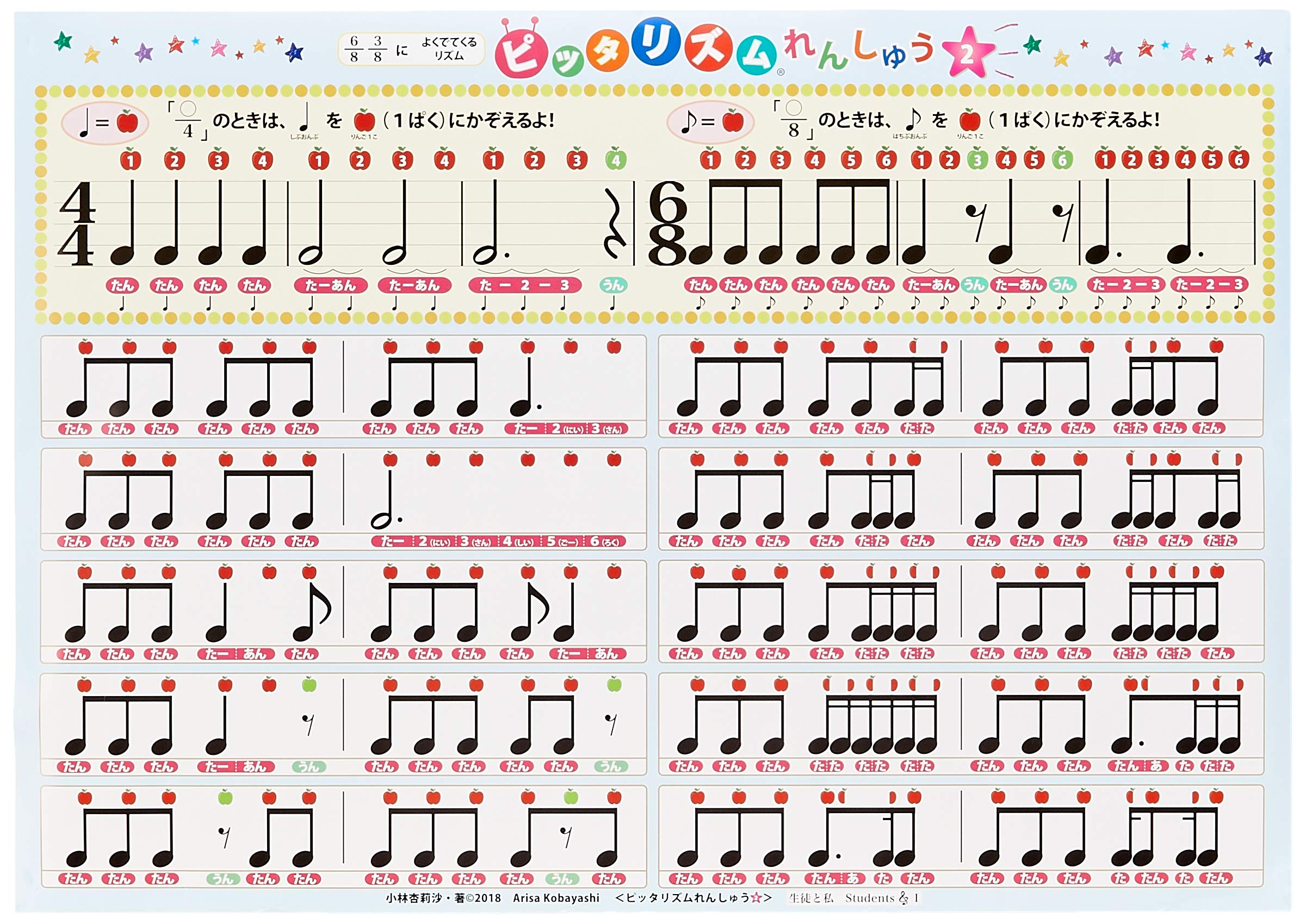 

Music chart Bath lesson 2 Pittarism practice AKPO-12