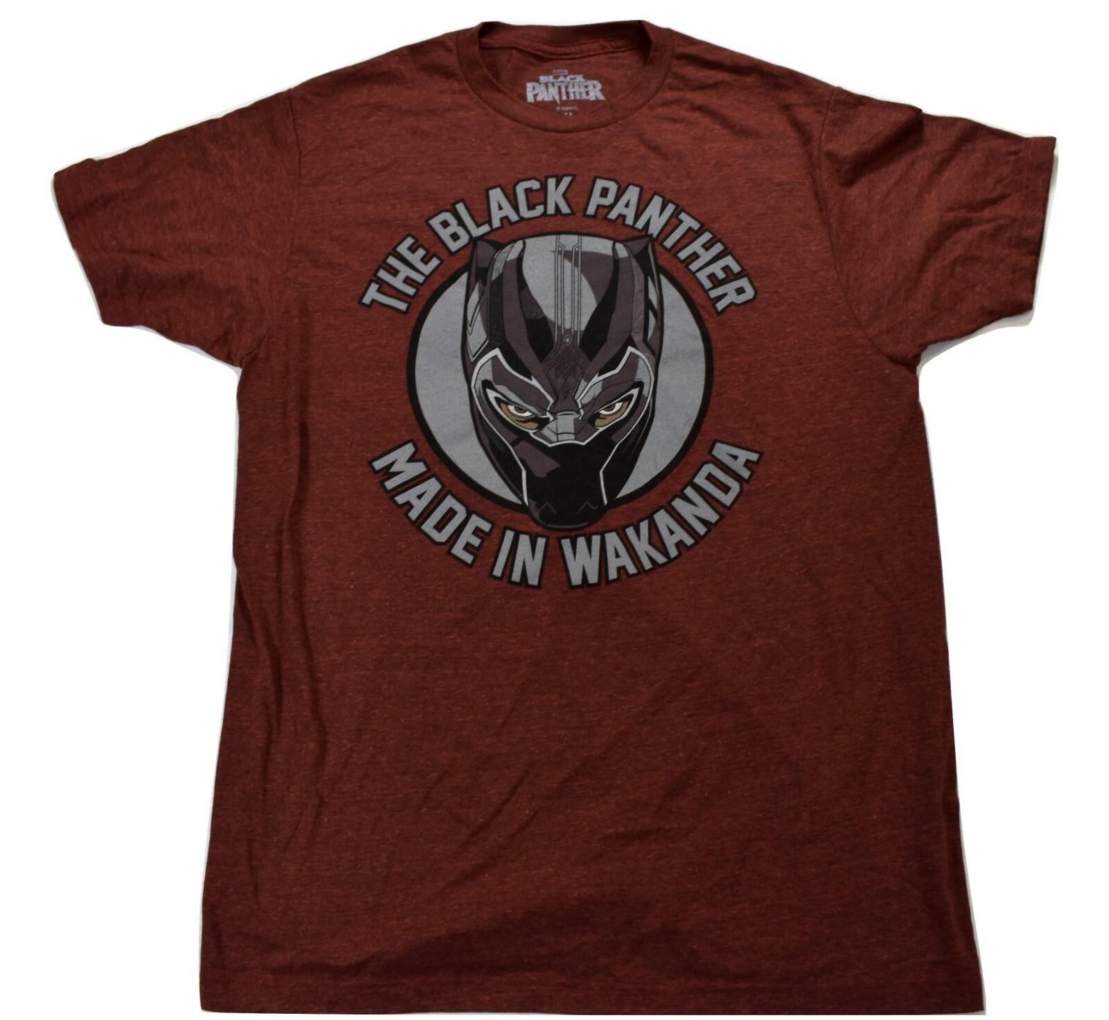 Marvel Black Panther Mens Made In Wakanda Shirt New Medium XXXXL