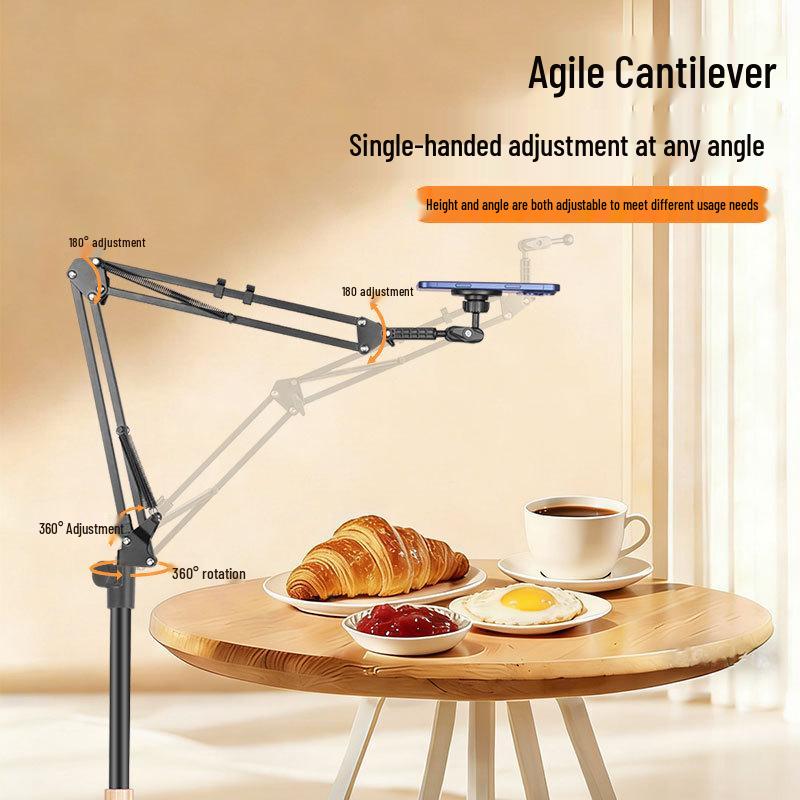 Adjustable Magnetic Phone Floor Stand for Home Streaming 1.65m Magnetic Floor Stand [Direct Insert Version]