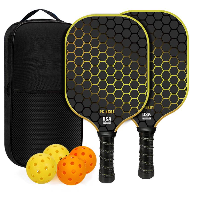 Professional Grade Fiberglass Pickleball Paddle Set