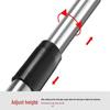 Hand-Crank Stainless Steel Telescopic Flagpole - Thickened, Outdoor, Handheld for Sports and Tour Guide Use