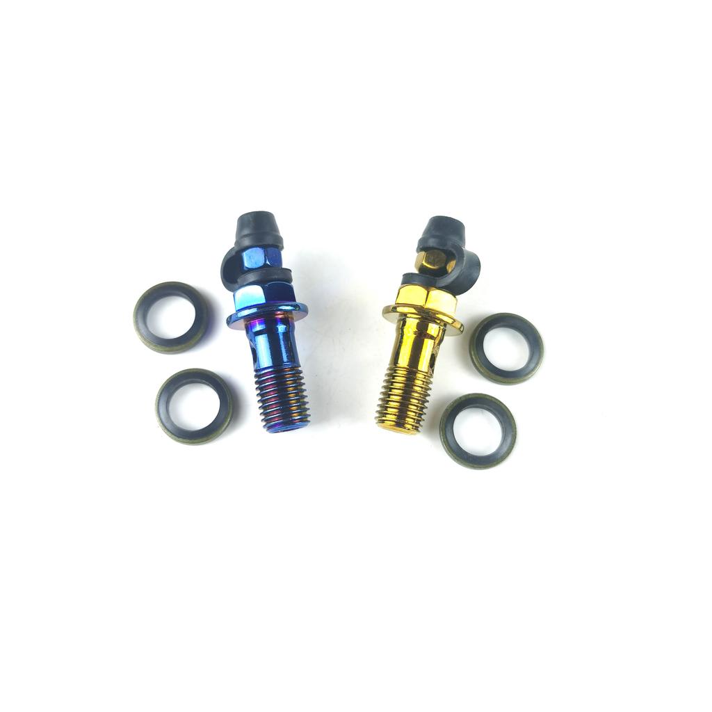 Bremsbolzen Motorrad M10 x 1,25 Bremsleitungsschraube Banjo-Schraube Universelle Bremskupplungs-Bremssattelschrauben Bolzen Fußpumpenbolzen
