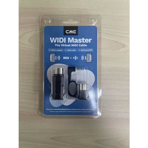 CME WIDI Master, Wireless MIDI Ultra-Low Latency Bluetooth 5.0 MIDI DIN 5 Adapter with MIDI Thru and Merge, Synthesizer EWI Keytar Guitar Pedal Digita