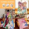 Anime T-Tokyo M-Mew M-Mew Throw Flannel Cozy Print Blanket, Portable, Durable Machine Washable Cute Cool