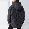Anta Solid Color Warm Loose Hooded Down Jacket Women Jacket Black 962148946-3
