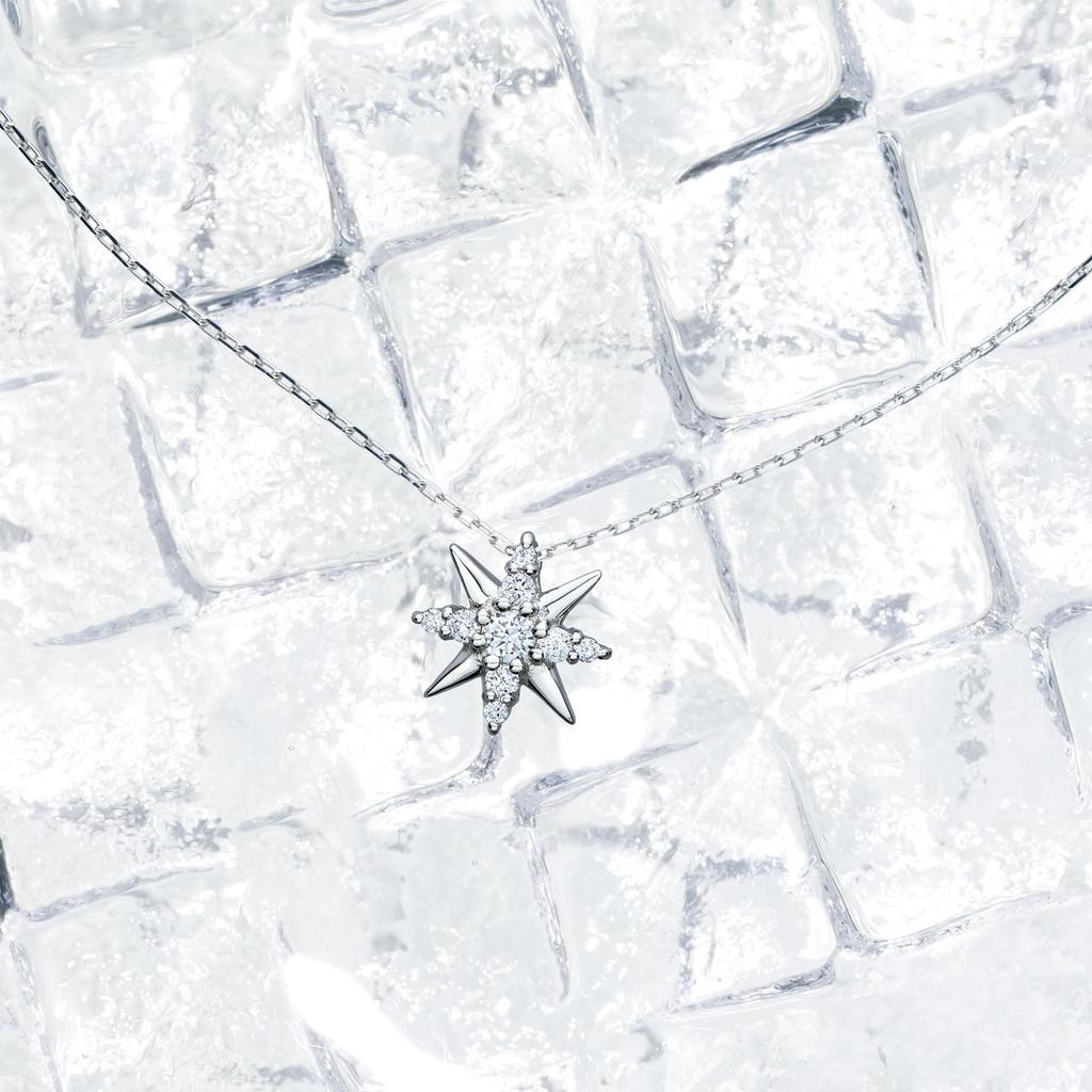 Vendome Aoyama Platinum Woman Necklace Anise Etoile APVN205940DI [Official]