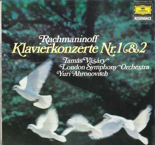 

LP Record TAMAS VASARY, YURI AHRONOVITCH, LON - Rachmaninoff Konzert Fur Klavier Un 4134941 DEUTSCHE GRAMMO Germany Classical Used