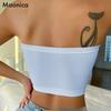 S-XL One-line Invisible Bra Seamless Breathable Hollow Underwear Ladies Summer Tube Top