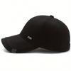 Baseball Label Buckle Silver Square Neutral Gender Women  Men For Caps Adjustable Casual Hats Spring And Autumn Outdoor Sunscreen Hat