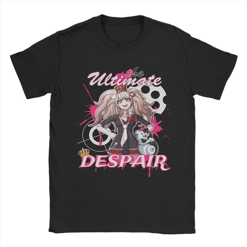 The Ultimate Despair Danganronpa Monokuma Graphic Printed T Shirt for Men Women Pure Cotton Tee Shirt Clothing