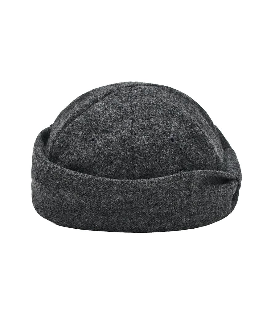 Taibseobiseu Wool Belted Cap [Charcoal]