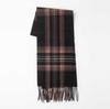 Stylish British Plaid Faux Cashmere Scarf for Autumn/Winter Warmth