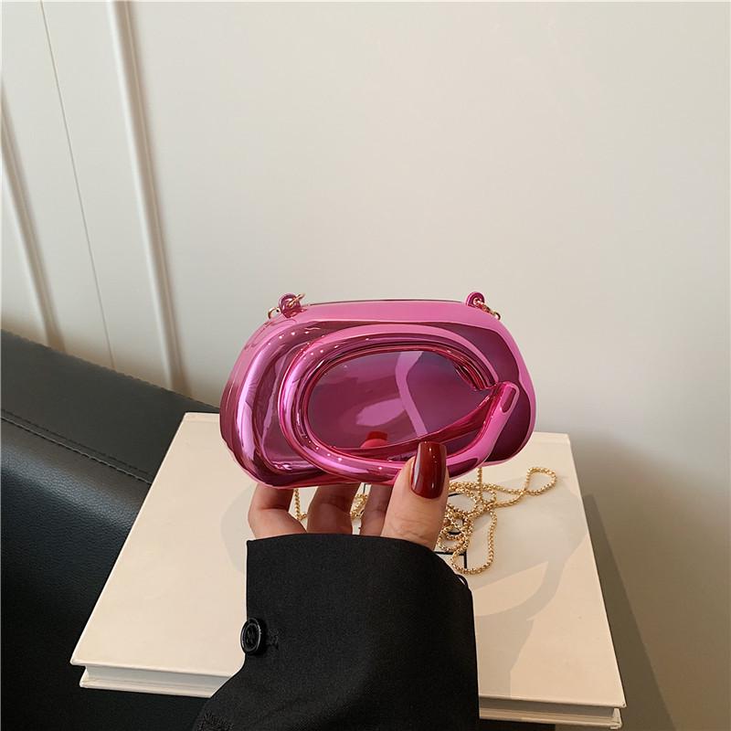 

Акриловая вечерняя сумка 2025: Европейские и американские трендовые свадебные клатчи, сумки на плечо и через плечо розовый