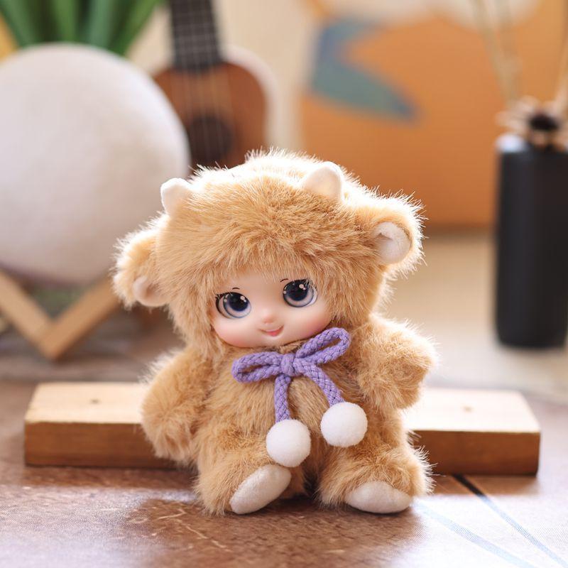 Cute Gummy Little Doll Pendant, Plush Toy Doll, Cartoon Schoolbag Pendant
