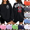 Women's Casual Long Sleeve Letter Print Crewneck Sweatshirt Pullover - 2027