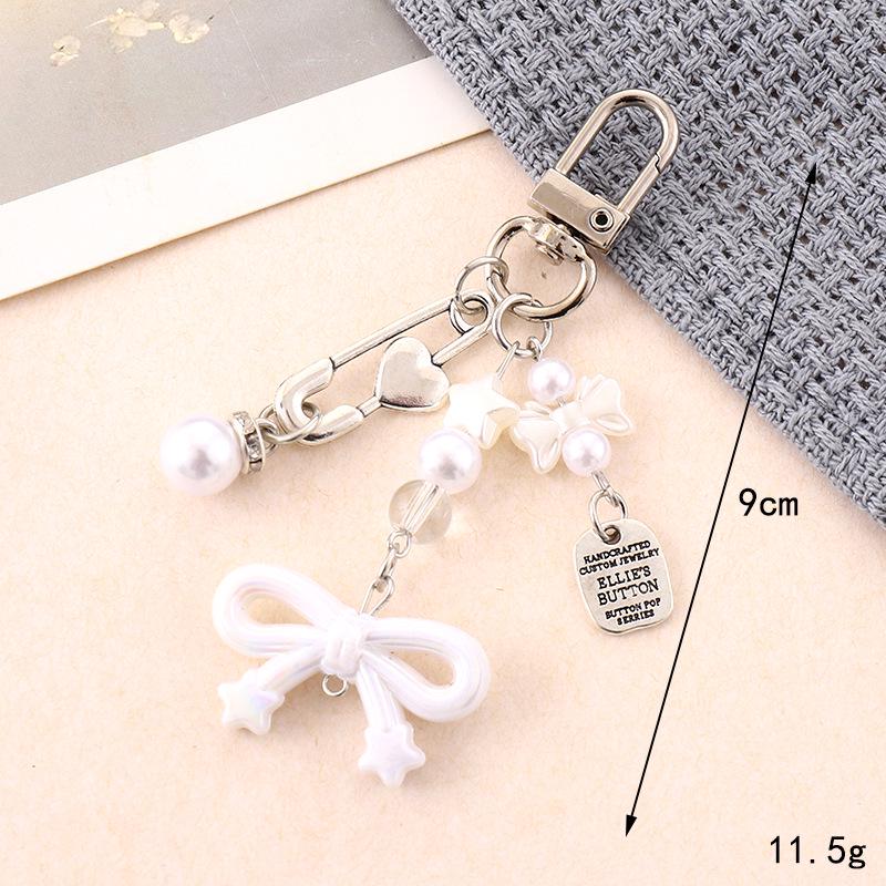 Handmade Colorful Bow Pendant Phone Case Keychain Lanyard Charm