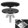 Black Color Faucet Hole Cover Finishing Cover M6 Sink Tap Hole Cap Leak-proof Sturdy Construction Kitchen Sink Hole Plug