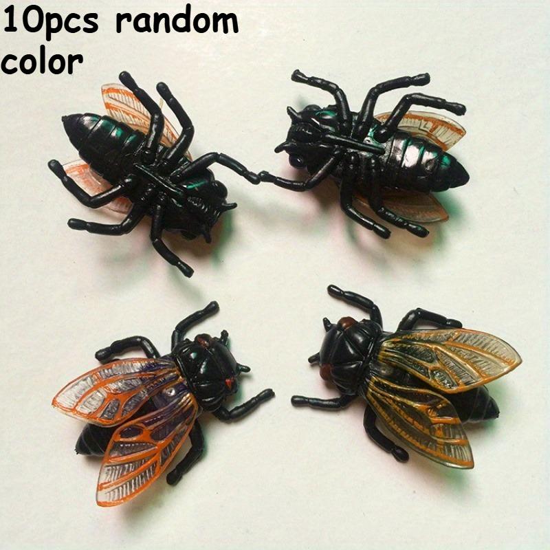

20pcs/10pcs Simulation Cicada Novelty Ornament, Halloween Toy Model Ornament, Halloween Gift, Office, Furniture Ornament Statues