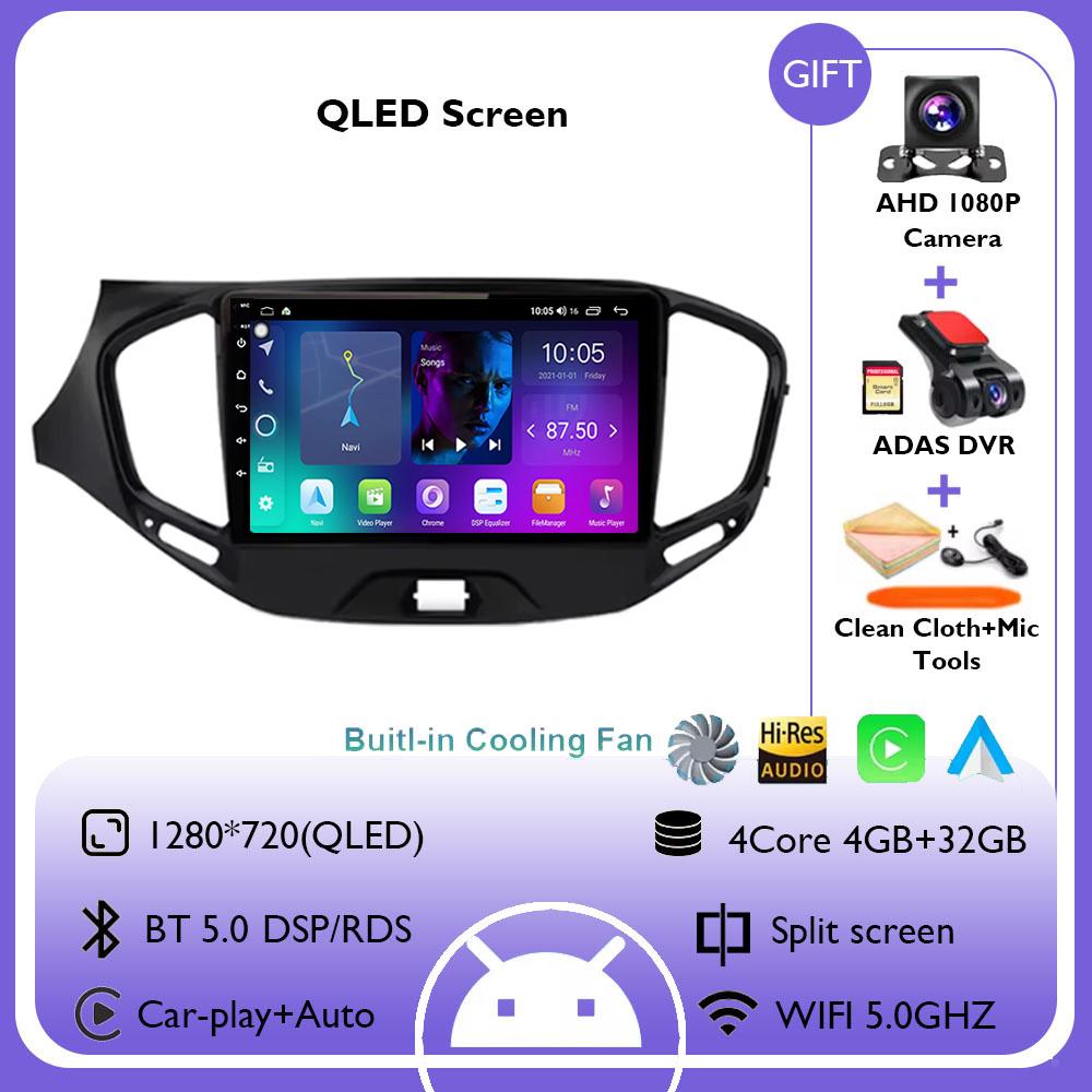 Android 14 Car Radio for LADA Vesta Cross Sport 2015 2016 2017 2018 2019 Multimedia Player Carplay Stereo GPS Navigation 4G WIFI