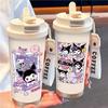 Kulomie Thermal Insulation Coffee Water Cup Girls High Value Portable Cute Cartoon Creative with Straw Large Capacity