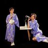 Dámské japonské kimono a yukata šaty pro formální fotografování