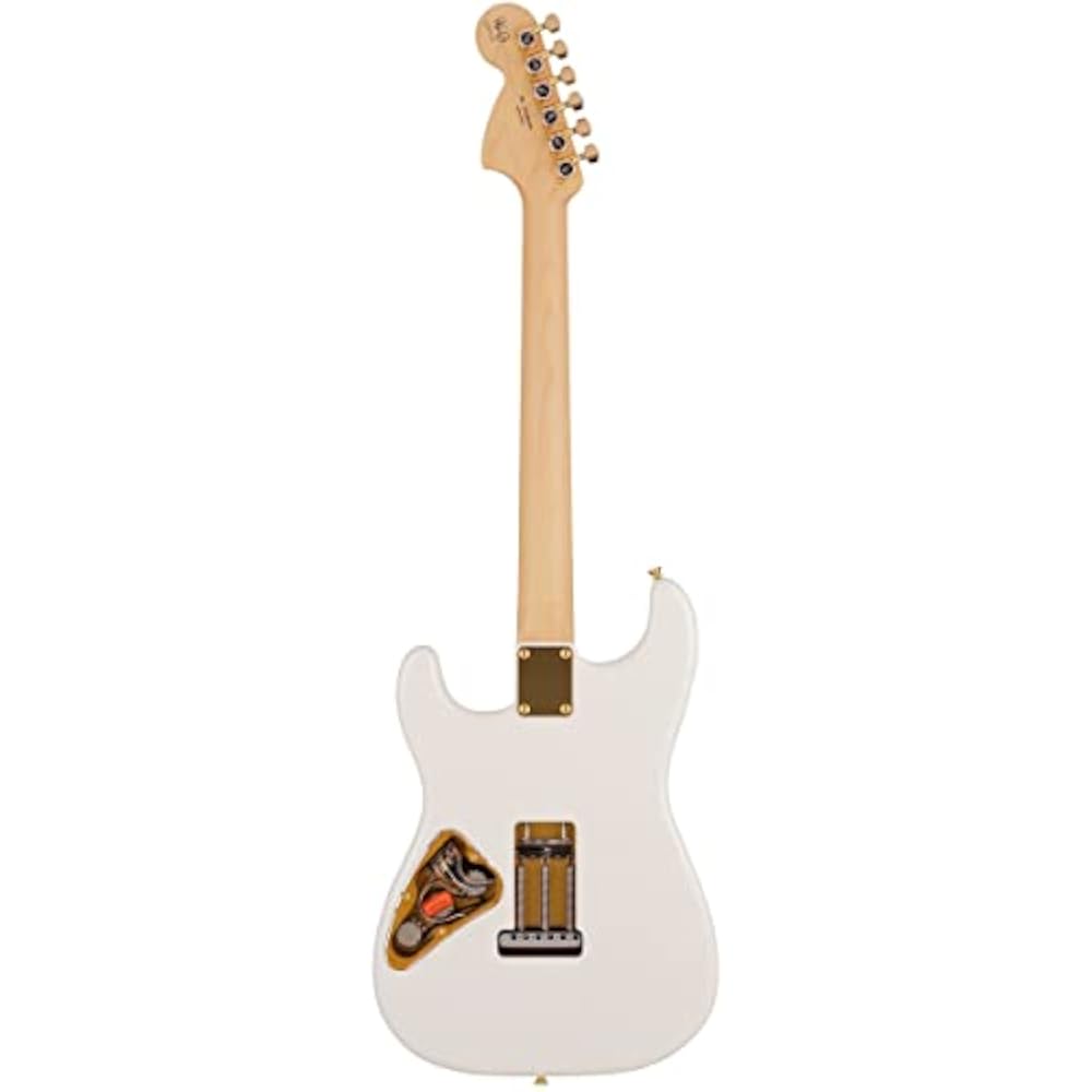 Fender Japanese Electric Guitar Ken Stratocaster® Experiment #1, Maple Fingerboard, Original Whit...