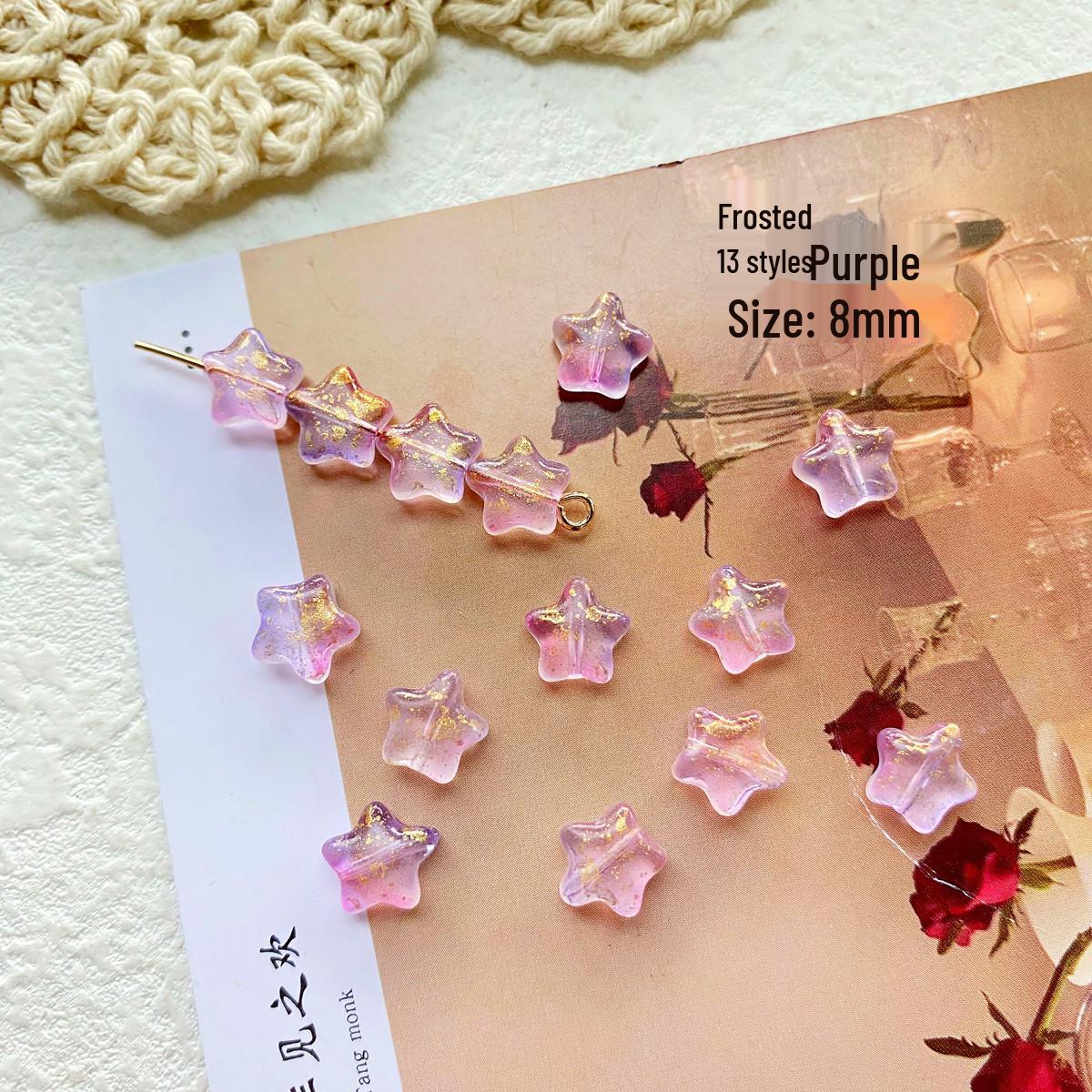 

Чешские стеклянные бусины в форме пятиконечной звезды, 10 шт. - Аксессуары для серег и ожерелий для DIY